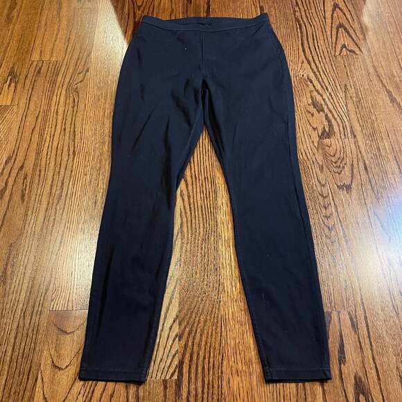 Hue Pants - Hue Classic Stretch Denim Legging Black Denim Size M NWT